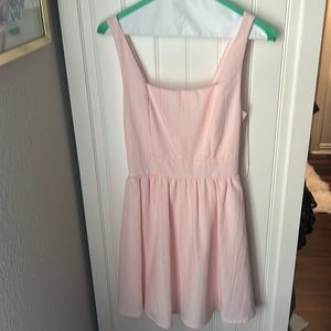 light pink a-line dress